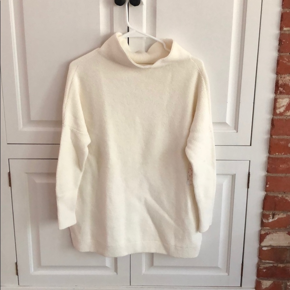 NWT Free People Ottoman Tunic Sweater Ecru XS